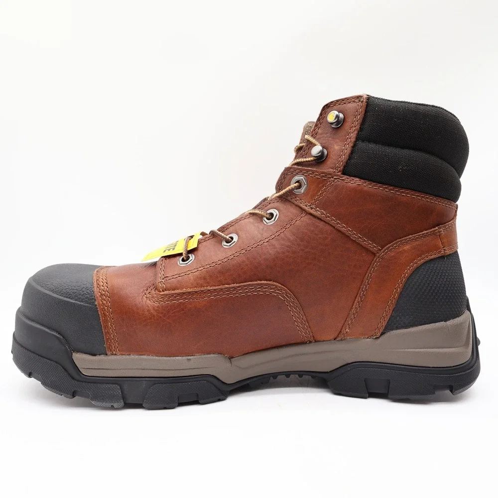 Carhartt CME6355 Work Boots Mens 12 M Brown Leather Waterproof Toe NWT